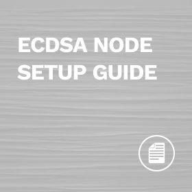 ECDSA node setup