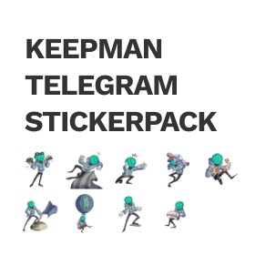 KEEPman telegram stickerpack